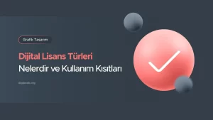 Dijital Lisans Türleri Nelerdir