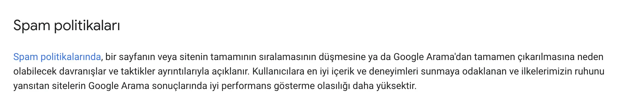 Spam politikaları