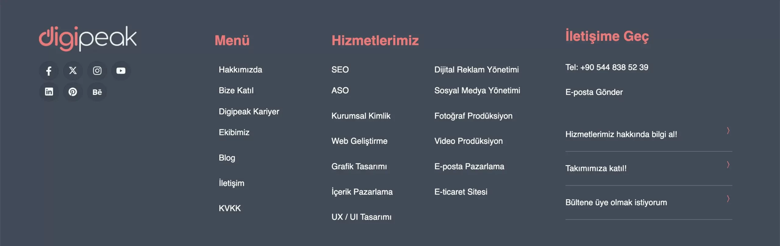 footer da site içi linklemenin önemi