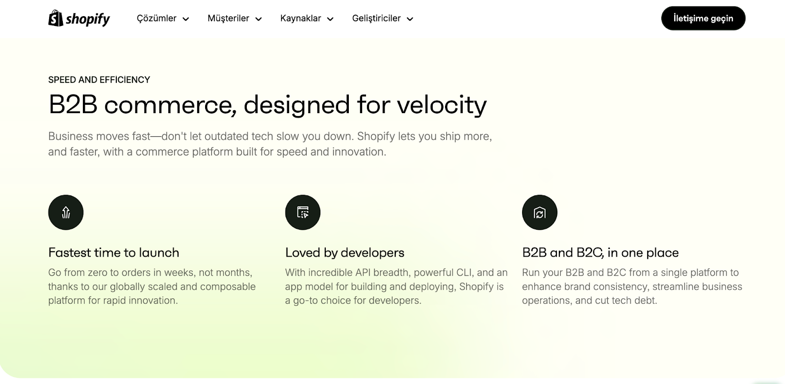 shopify b2b yaklaşımı