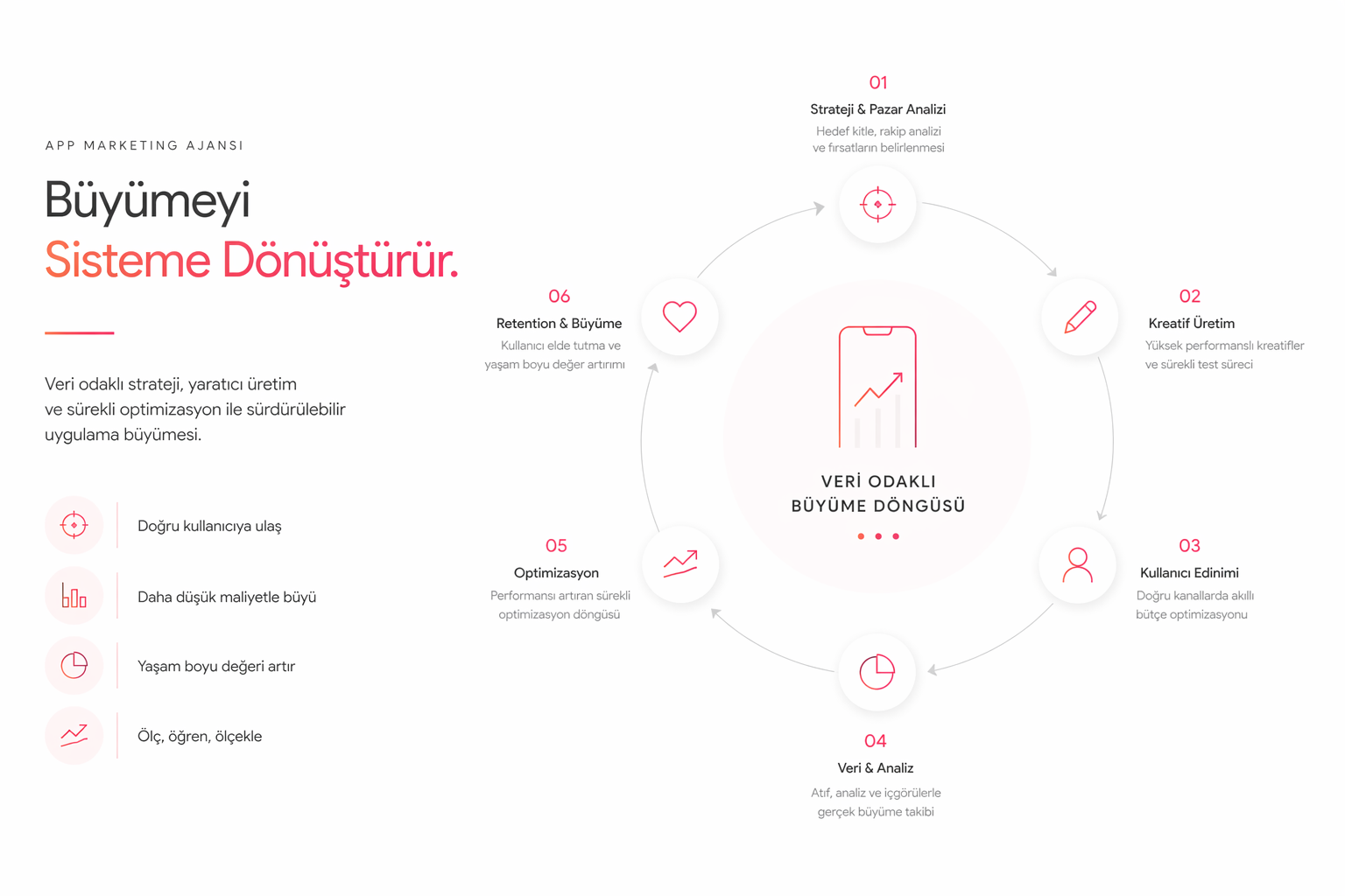 Veri odaklı b&uuml;y&uuml;me d&ouml;ng&uuml;s&uuml;