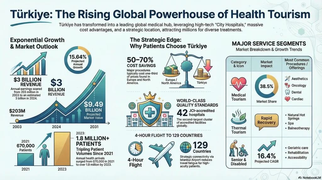 Turkey Health tourism stats