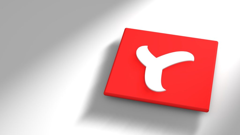 Yande Metrica 3D rendered logo