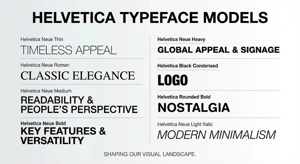 Helvetica model