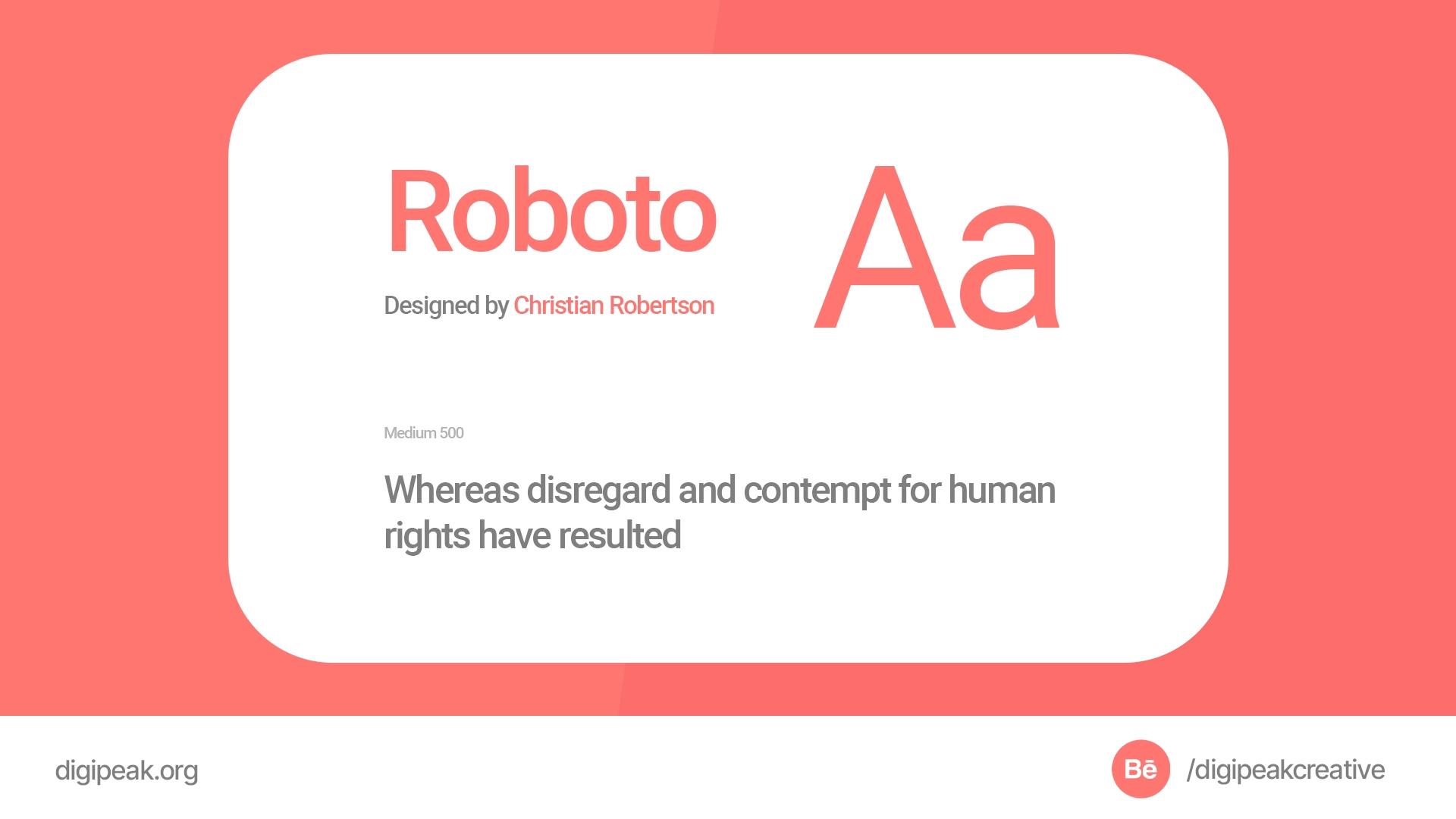 roboto font