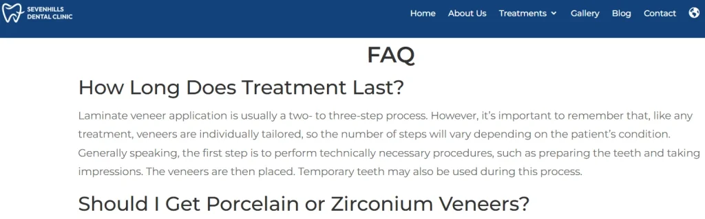 sevenhillsdent FAQ