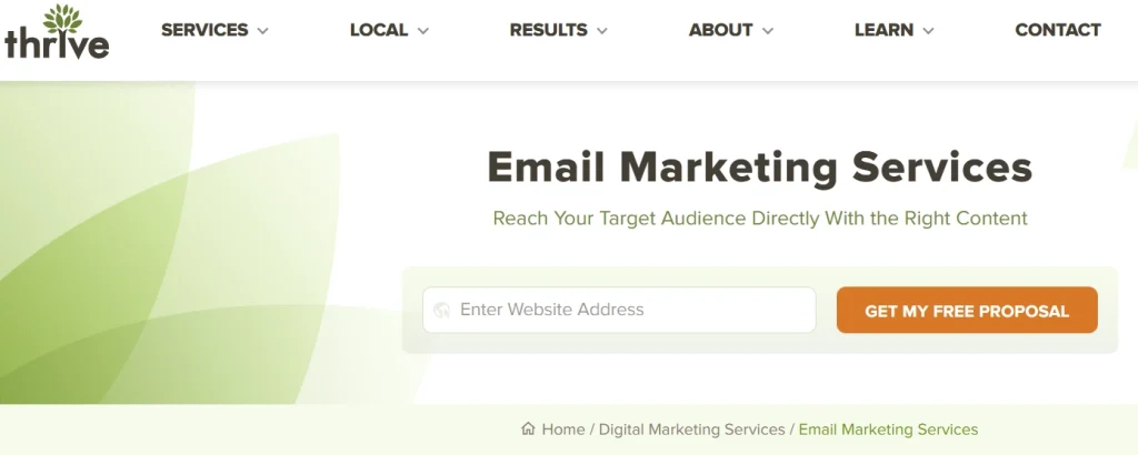 thrive email marketing