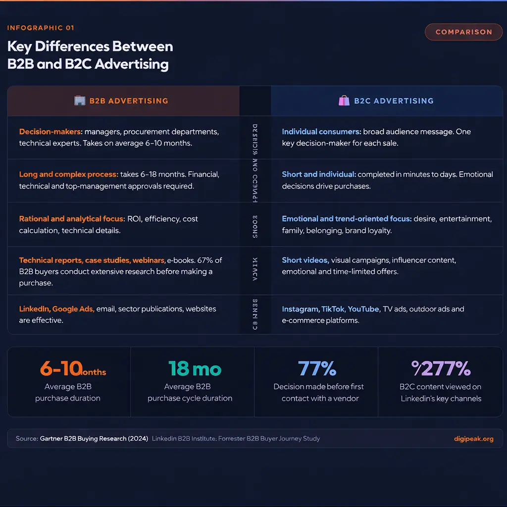 Difference between b2b and b2c